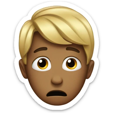 crying but the tears are hearts  sticker