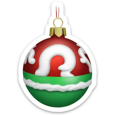 Christmas ornaments  sticker