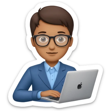 IT-Specialist with laptop sticker