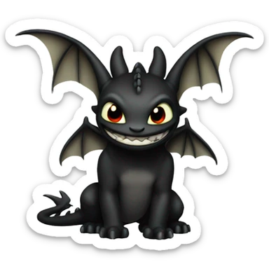 Toothless sticker