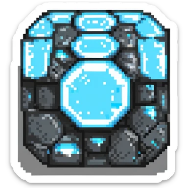 minecraft diamond ore block sticker