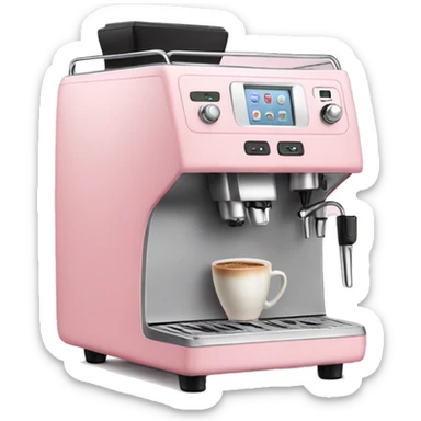 Light Pink coffee machine  sticker