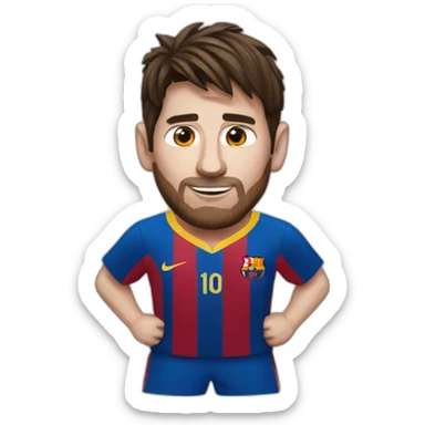 messi world champion sticker