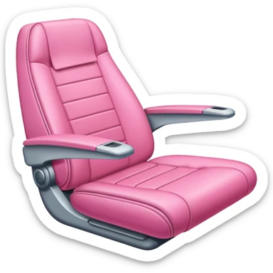 pink plane seat sticker