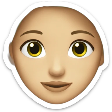 shakira dark brown hair and green eyes  sticker