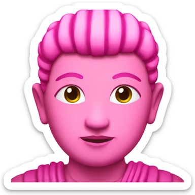 Pink buddah sticker