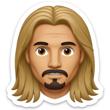 Kevin Richardson with long hair sticker