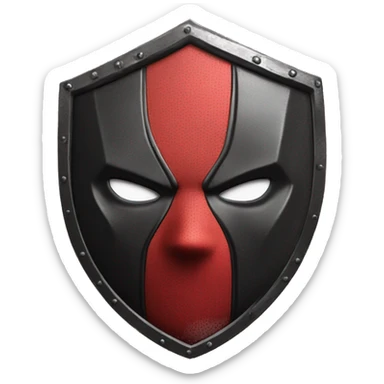 Deadpool shield sticker