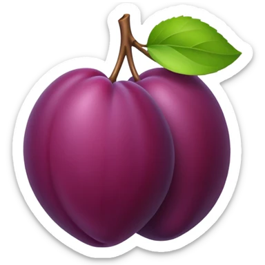 Plum sticker