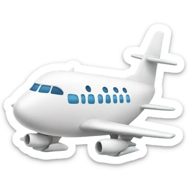 happy airplane sticker