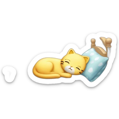 Hello kitty sleeps sticker