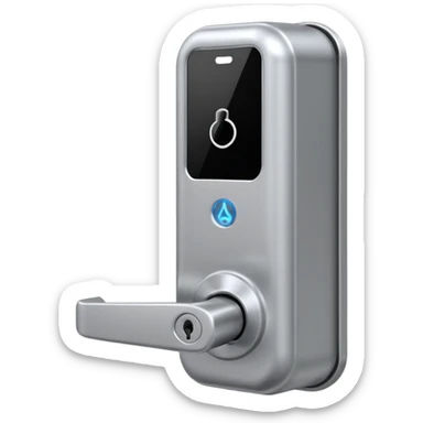Electronic Door Lock System with card insert only screen no key hole sticker