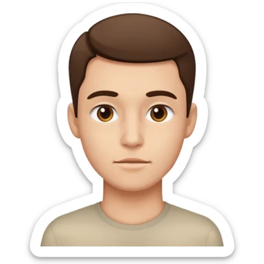 person's jawline, focus on the lower face, neutral expression, clear jawline sticker