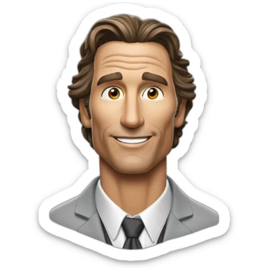 mathhew mcconaughey saying alright sticker