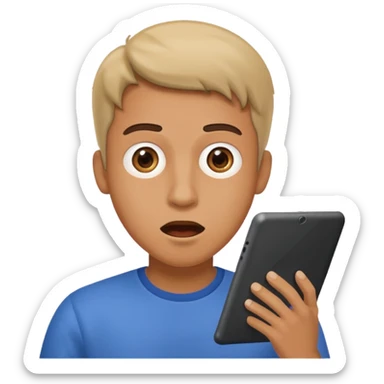 un monsieur fou sur ça tablette sticker