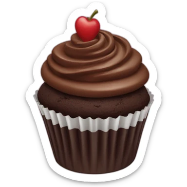chocolate cupcake sticker