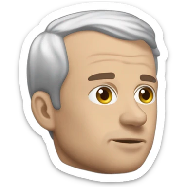 Emanuel Macron qui est entrain de dormir sticker