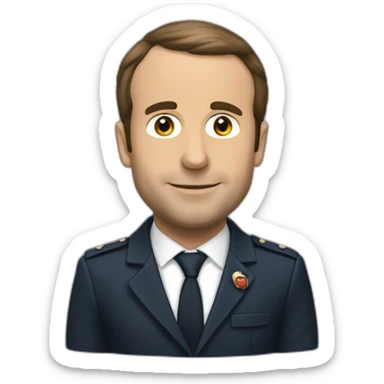 Macron choqué  sticker