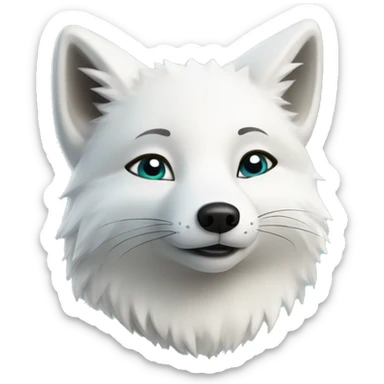 arctic fox sticker