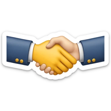 emoji of Handshake with a Slash sticker