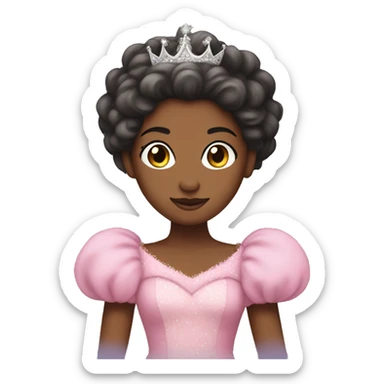 Princess with a big,fluffy and pink dress  sticker
