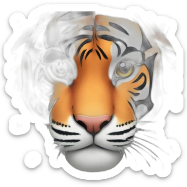 colorful tiger sticker