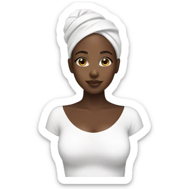 black girl skincare  sticker