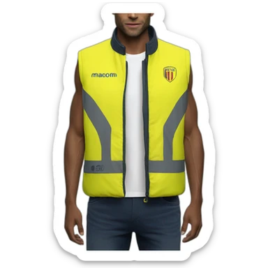 macron gillet jaune sticker