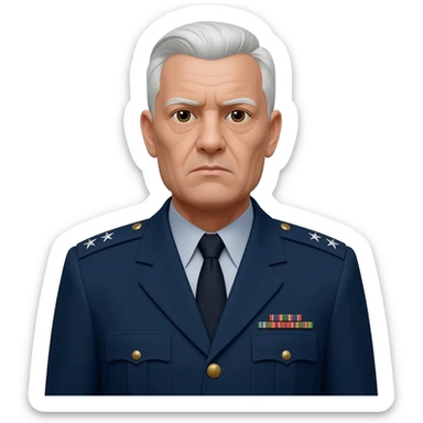 General 3 stars sticker