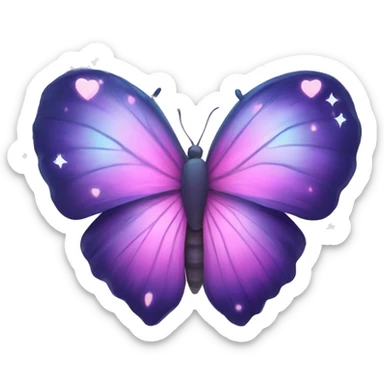 Magical Butterfly Heart sticker