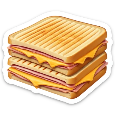 panini with ham and cheese sticker