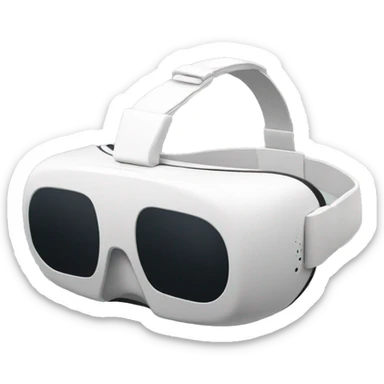 A white VR HEADSET, (no head:2.0) sticker