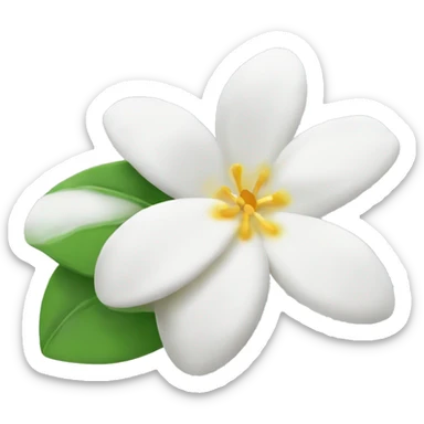 Jasmine flower emoji sticker