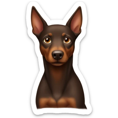 Brown Australian Kelpie sticker