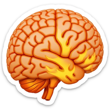 brain on fire sticker