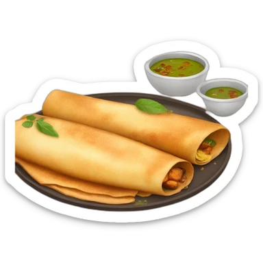 dosa south indian dish emoji for website sticker