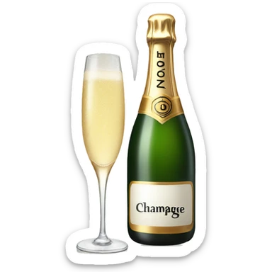 Champagne one sticker