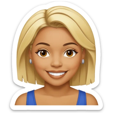 Tionne T-Boz Watkins with blonde hair  sticker