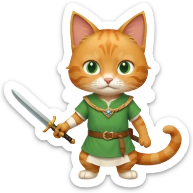 katze als link charakter sticker