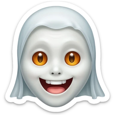 Fantôme qui fait un clair d’œil  sticker