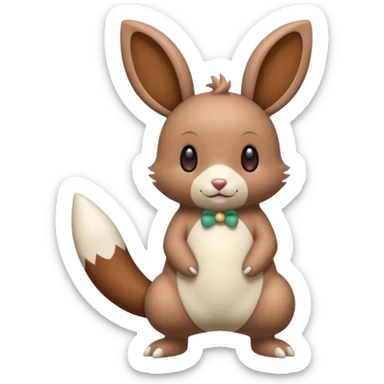 Teddiursa-Minccino-Sentret-fusion  sticker