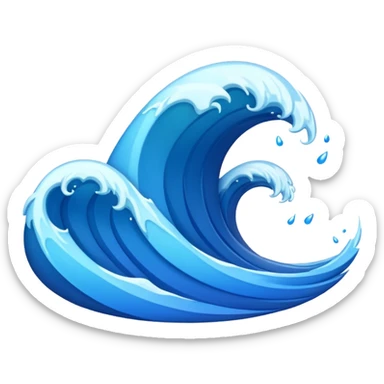 wave signals sticker