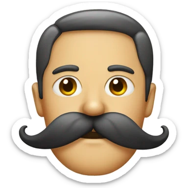mustache sticker
