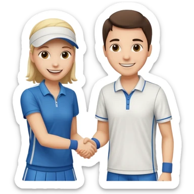 Shake with tennis sticker