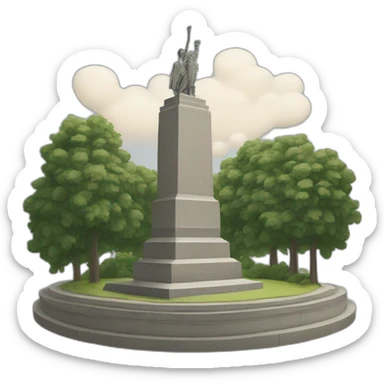 latvian monument of freedom sticker