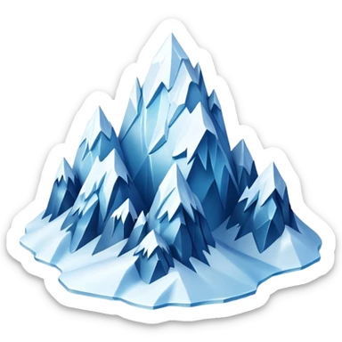ice mountains sticker