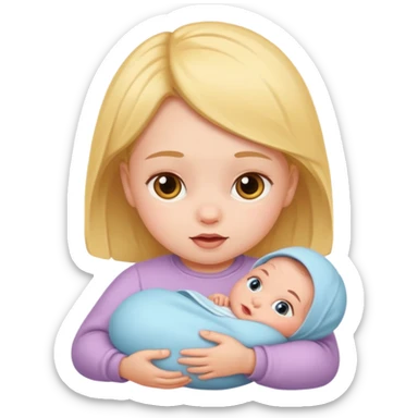 newborn baby girl sticker