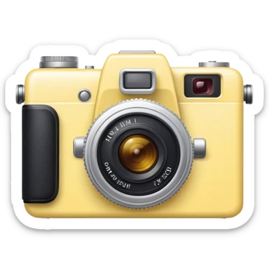 Light yellow camera  sticker