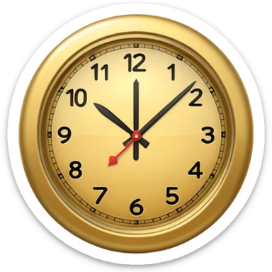 clock it emoji sticker