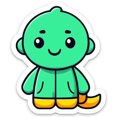 Font customization icon with typography settings sticker